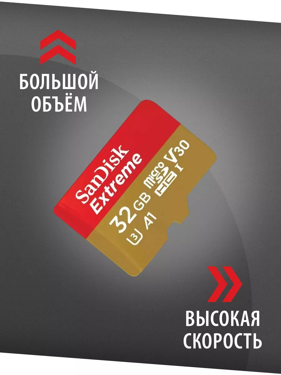 Карта памяти 64 ГБ MicroSD Class 10 Ultra UHS-I A 1 140 Mbs